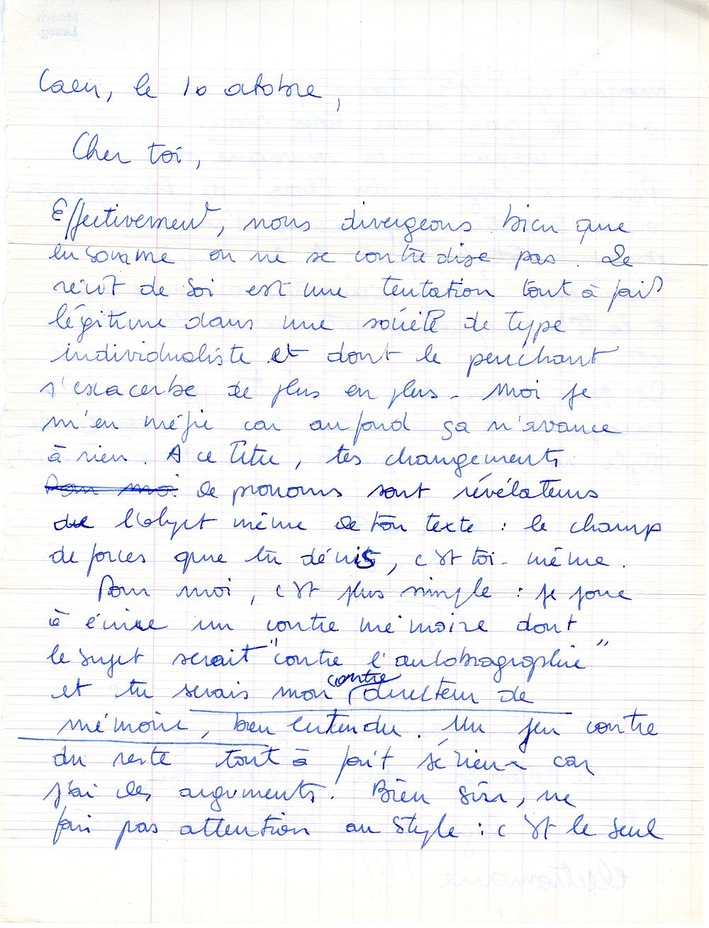 Lettre de Lebey à Reisen