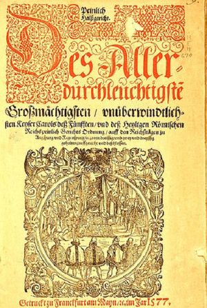 Constitutio Criminalis Carolina