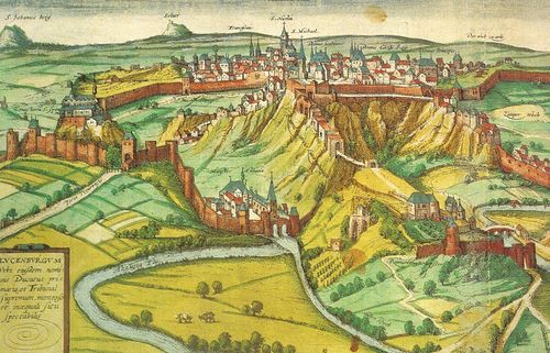 The fortress of Luxembourg 1649